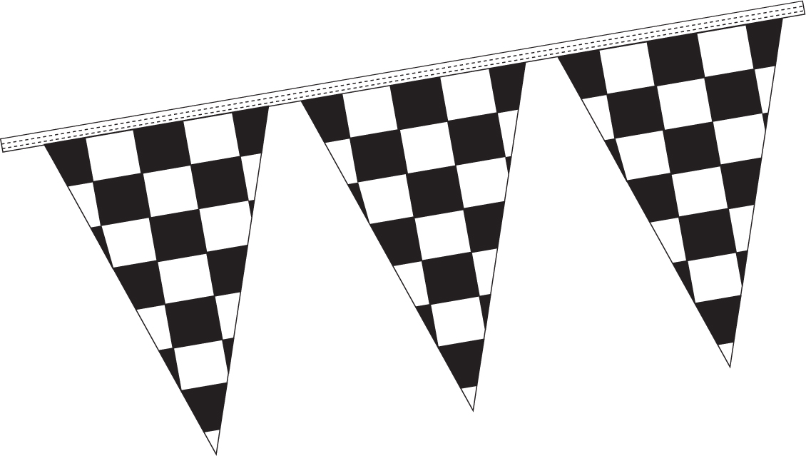 Triangular Race Flag Pennants 8 Mil Auto Dealer Supplies Mbr Marketing