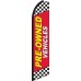 Pre-Owned Vehicles Red Swooper Feather Flag