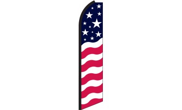 Stars & Bars Swooper Feather Flag