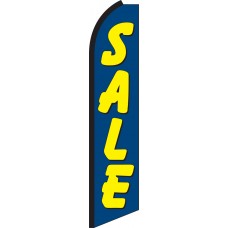 Sale (Blue & Yellow) Swooper Feather Flag
