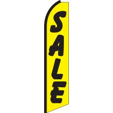 Sale (Yellow & Black) Swooper Feather Flag