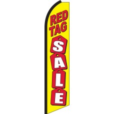 Red Tag Sale Swooper Feather Flag