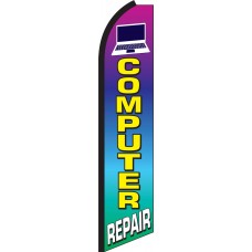 Computer Repair Swooper Feather Flag