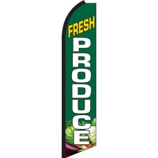 Fresh Produce Swooper Feather Flag