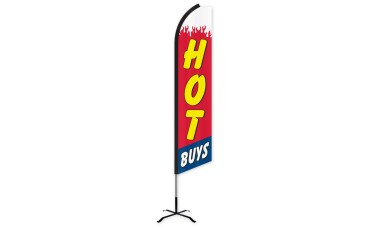 Hot Buys Swooper Feather Flag