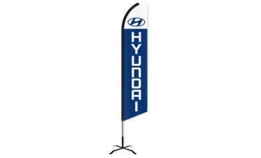 Hyundai Swooper Feather Flag