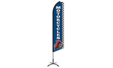 Motorcycles Swooper Feather Flag