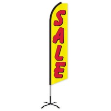 Sale (Yellow & Red) Swooper Feather Flag