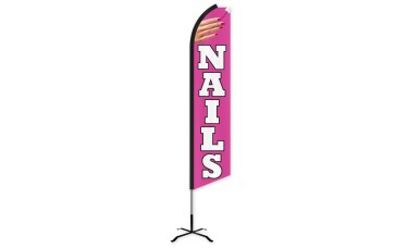 Nails Swooper Feather Flag