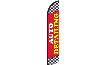 Auto Detailing Wind-Free Feather Flag