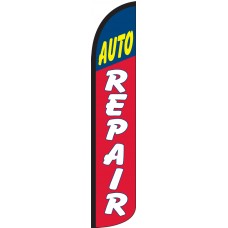 Auto Repair Wind-Free Feather Flag