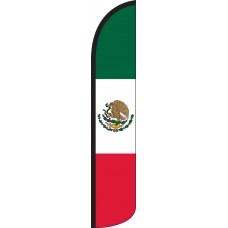 Mexico Wind-Free Feather Flag