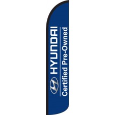 Hyundai Certified Wind-Free Feather Flag