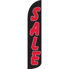 Sale (Black & Red) Wind-Free Feather Flag