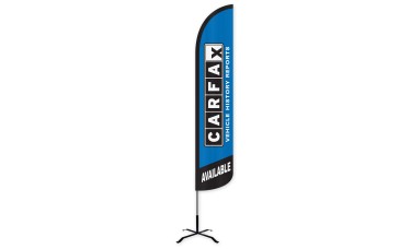 CARFAX Available Wind-Free Feather Flag