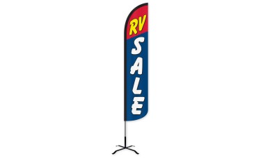 RV Sale Wind-Free Feather Flag
