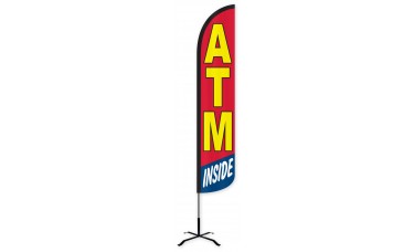 ATM Inside Wind-Free Feather Flag