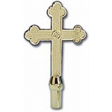 ABS Gold Church Cross Indoor Flagpole Ornament