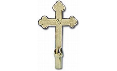 ABS Gold Church Cross Indoor Flagpole Ornament