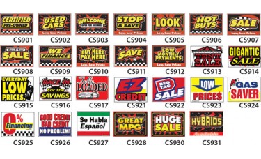 Traffic Stopping Curb Signs (18in. x 24in.)