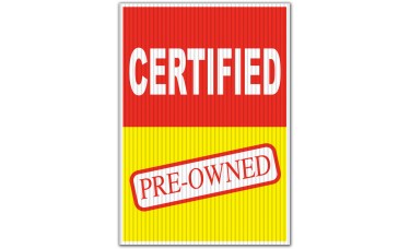Certified Pre-Owned Underhood Sign