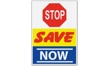 Stop Save Now Underhood Sign