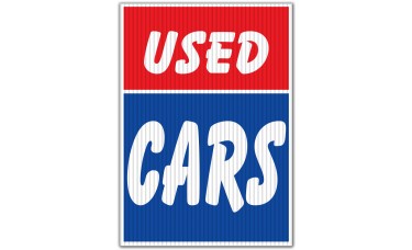 Used Cars Red/Blue Underhood Sign