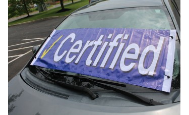 Certified Blue Check Windshield Banner *Clearance*