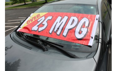 Over 25 MPG Windshield Banner *Clearance*