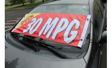 Over 30 MPG Windshield Banner *Clearance*