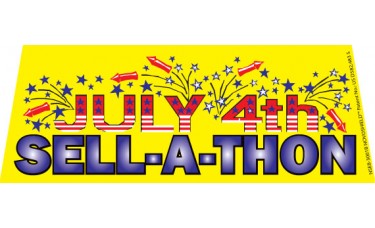 July 4th Sell-A-Thon Windshield Banner