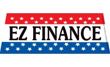 EZ Finance Patriotic Windshield Banner