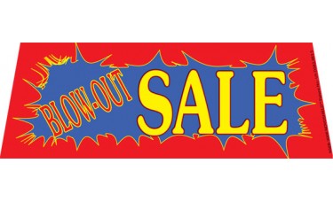 Blow-Out Sale Windshield Banner