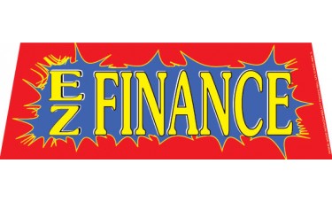 EZ Finance Red/Blue Windshield Banner