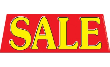 Sale Red/Yellow Windshield Banner