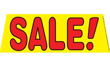 Sale Yellow/Red Windshield Banner