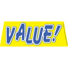 Value Yellow/Blue Windshield Banner