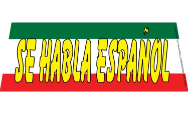 Se Habla Espanol Windshield Banner