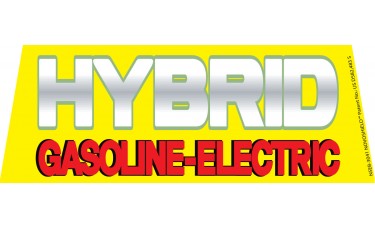 Hybrid Gasoline-Electric Windshield Banner