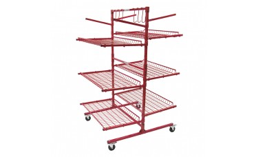 Innovative Parts Cart-C 6-Shelf Mobile Storage Rack