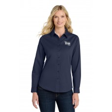 Custom Embroidered Port Authority Easy Care Ladies Long Sleeve Button Down Shirts
