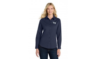 Custom Embroidered Port Authority Easy Care Ladies Long Sleeve Button Down Shirts