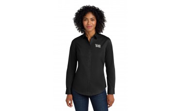 Custom Embroidered Port Authority SuperPro Twill Ladies Long Sleeve Button Down Shirts