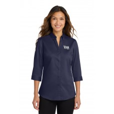 Custom Embroidered Port Authority SuperPro Twill Ladies Long Sleeve Button Down Shirts