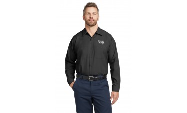 Custom Embroidered Red Kap Long Sleeve Industrial Button Down Work Shirts