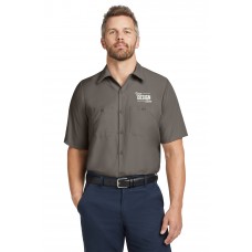 Custom Embroidered Red Kap Short Sleeve Industrial Button Down Work Shirts