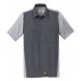 Custom Embroidered Red Kap Men's Short Sleeve Button Down Ripstop Crew Shirts