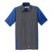 Custom Embroidered Red Kap Men's Short Sleeve Button Down Ripstop Crew Shirts