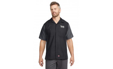 Custom Embroidered Red Kap Men's Short Sleeve Button Down Ripstop Crew Shirts