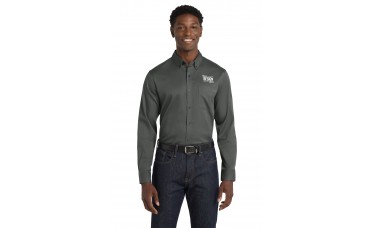 Custom Embroidered Port Authority SuperPro React Twill Long Sleeve Button Down Shirts
